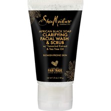 Nacario Shea Moısture Afrika Siyah Sabunu Yüz Yıkama ve Peeling 43GR