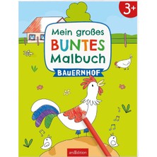 Nacario Mein Großes Buntes Malbuch – Bauernhof: Ab 3 Jahren (Malbuch Ab 3 Jahren)