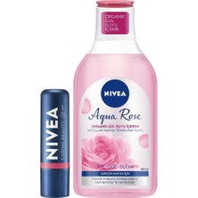 Nacario Rose Renkli Nemlendirici Dudak Kremi SPF30 ve Gül Suyu Micellar Günlük Makyaj Temizleme Suyu 400ML