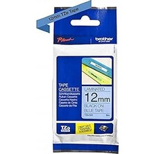 Nacario Brother Orijinal P-Touch Yazı Bandı TZE-531 12 Mm, Mavi Üzerine Siyah (Brother P-Touch PT-H100LB/R, H105, E100/VP, D200/BW/VP, D210/VP)