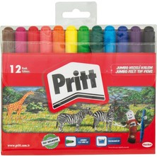 Nacario Pritt 12'li Jumbo Yuvarlak Keçeli Kalem
