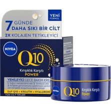 Nacario Nıvea Q10 Kırışıklık Karşıtı Gece Bakım Kremi 50 Ml,nemlendirici,yenileyici,kreatin,hyaluronik Asit