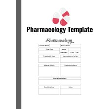 Nacario Independently Published Nursing Pharmacology Blank Medication Template Notebook