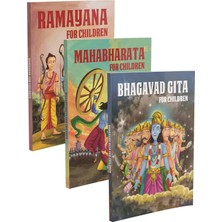 Nacario Indian Mythology Stories - Set Of 3 Books For Kids -Ramayana, Shrimad Bhagavad Gita , Mahabharata