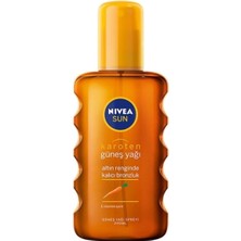 Nacario Sun Karoten Özlü Yoğun Bronzlaştırıcı Güneş Yağ Sprey 200ML, Nemlendirici Güneş Sonrası Spreyi 200ML