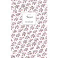Nacario Elephant Notebook - Ruled Pages - 5x8 - Premium: (Pink Edition) Fun Notebook 96 Ruled/lined Pages (5x8 Inches / 12.7X20.3CM / Junior Legal Pad / Nearly A5)