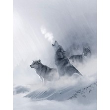 Nacario White Wolf Composition Notebook, Unruled Blank Sketch Paper: Creative Artist Drawing Sketchbook (Wolves)