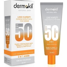Nacario Dermokil 2 In 1 Leke Karşıtı Güneş Koruyucu Yüz Kremi Spf 50+, 50 ml