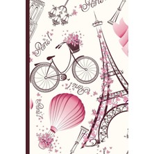 Nacario Independently Published Paris Notebook: Vintage Eiffel Tower Journal, 100 Ruled Pages 6x9 Inches