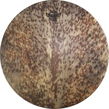 Nacario Remo MO-2514-SN-0014 Djembe Derisi M2 Type Skyndeep Natural Goat Stripe Brown Desenli 14INC 2.5inc Collar