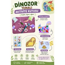 Dinozor Temalı Aktivite Kutusu 18–36 Ay – Duyusal Oyun, Sanat & Motor Beceri Geliştirici