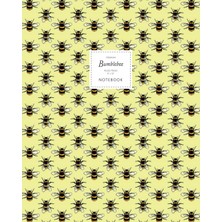 Nacario Bumblebee Notebook - Ruled Pages - 8X10 - Premium: (Yellow Edition) Fun Notebook 192 Ruled/lined Pages (8X10 Inches / 20.3X25.4 cm / Large Jotter)