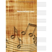 Nacario Notenblatt Leer: Notenblatt Leer, Leeres Notenblatt Papier, Notenblatt Leer Klavier