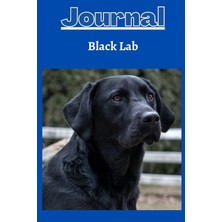 Nacario Black Lab Dog Journal Series 1 With A Cobalt Blue Background