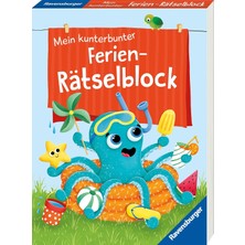 Nacario Ravensburger Mein Kunterbunter Ferien-Rätselblock - Rätselspaß Im Urlaub, Auf Reisen Oder Zuhause - Ferien Unterhaltung Für Kinder Von 7 Bis 9 Jahren
