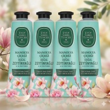 Nacario Manolya Çiçeği Doğal Zeytinyağlı El ve Vücut Kremi 50 ml 4 Adet, H-Pro Hijyen
