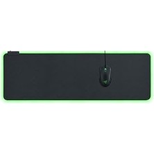 Nacario Razer Goliathus Extended Chroma - Rgb Aydınlatmalı Ekstra Büyük Yumuşak Xxl Oyun Faresi Altlığı (Kablo Tutucu, Kumaş Yüzey, Kapitone Kenar, Tüm Fareler Için Optimize Edilmiş) Siyah