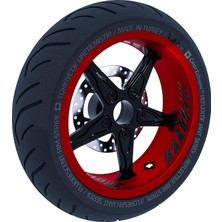 Nacario Gp Racing Siyah Karbon Fiber Dokulu Iç Jant Şeridi Sticker