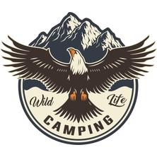 Nacario Off Road Camping Offroad Adventure Sticker Kartal 10 x 8,5 cm