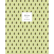 Nacario Honeybee Notebook - Ruled Pages - 8X10 - Large: (Yellow Edition) Fun Notebook 192 Ruled/lined Pages (8X10 Inches / 20.3X25.4 cm / Large Jotter)