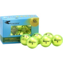 Nacario Chromax Golf Topları Metalik M5, Renkli - 6 Adet