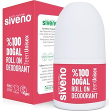 Nacario Siveno %100 Doğal Roll On Unısex Deodorant Ter Kokusu Önleyici Bitkisel Lekesiz Vegan 50 ml