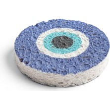Nacario Magic Sponge Şişen Sihirli Sünger Nazar Boncuğu Desenli, Su Ile Temas Ettiğinde Sünger Formunu Alır, Defalarca Kullanılabilir Sürdürülebilir