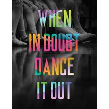 Nacario When In Doubt Dance It Out Large Notebook #6: Cool Ballet Dancer Notebook College Ruled To Write In 8.5X11" Large 100 Lined Pages - Funny Dancers Gift