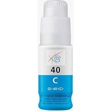 Nacario Canon Uyumlu Gı-40 Mavi Mürekkep