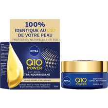 Nacario Q10 Kırışıklık Karşıtı Ekstra Besleyici Gece Bakım Kremi 50ML, Kuru ve Olgun Ciltler, Argan Yağı