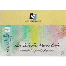 Nacario Alex Schoeller A3 300 gr Monte Carlo Sulu Boya Defteri 10'lu Standart - 0210