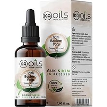 Nacario Kaoils Tatlı Badem Yağı 30 ml – 100% Pure Sweet Almond Oil | Saf ve Soğuk Sıkım | Doğal Taşıyıcı Yağ | Cilt, Saç, Masaj ve Tırnak Bakımı