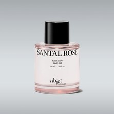 Nacario Kundal, Yapışkanlık Hissi Bırakmayan Saten Bitişli Vücut Yağı Satin Glow Body Oil (Santal Rose)