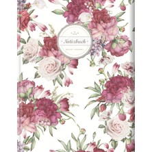 Nacario Bullet Journal (©star, A4, 156 Seiten, Softcover) || Mit Register || Xxl Punktraster Notizbuch, Tagebuch, Gepunktete Seiten, Dot Grid Notebook, „bouquets“