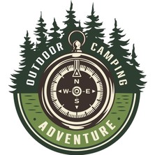 Nacario Off Road Camping Adventure Sticker Pusula 14 x 13 cm