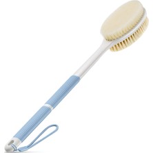 Nacario Backski Sırt Fırçası, Duş Için Kaymaz, Sert ve Yumuşak Kıllı Sırt Fırçası Uzun Saplı, Banyo Veya Kuru Fırça Için Vücut Peeling Cihazı (Mavi)