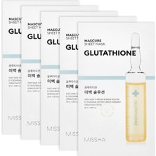 Nacario Mıssha Glutathione Içerikli Aydınlatıcı Yaprak Maske (1AD) Mascure Whitening Solution Sheet Mask