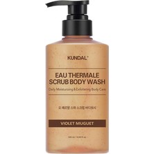 Nacario Kundal Nemlendirici ve Arındırıcı Tanecikli Vücut Yıkama Jeli Scrub Body Wash 500ML (Violet Muguet)
