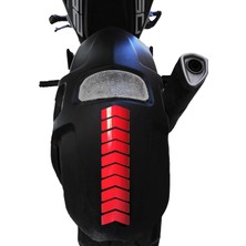 Nacario Ok Tasarımlı Bayrak Kırmızı Çamurluk Kask Sticker