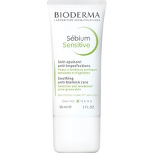 Nacario Bioderma Sébium Sensitive Karma, Yağlı ve Akne Eğilimli Ciltler Yatıştırıcı Nemlendirici Bakım Kremi 30 ml
