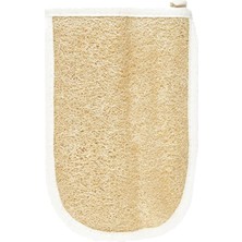 Nacario Zencefil Organik Kabak Lifi Kabak Kesesi Kare El Geçmeli Model Banyo Kese
