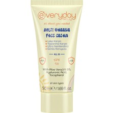 Nacario Everyday Beauty Multi Warrior SPF50 Leke ve Yaşlanma Karşıtı Nemlendirici Uva - Uvb Güneş Koruma 4 Etkili Yüz Kremi 50ML, Tüm Ciltler Için
