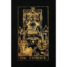 Nacario The Chariot: 120 College Ruled Lined Pages, The Chariot Tarot Card Notebook - Black And Gold - Sketchbook, Journal, Diary (Tarot Card Notebooks)