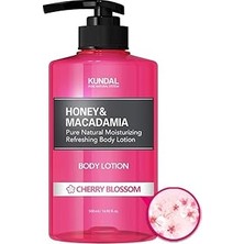 Nacario Nemlendirici ve Besleyici Vücut Losyonu Kundal Honey & Macadamia Pure Body Lotion (Cherry Blossom)