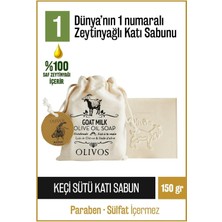Nacario Olıvos Doğal Keçi Sütü ve Zeytinyağlı Katı Sabun, Keçi Sütlü El Sabunu, Kese Hediyeli 150 gr (Keseli) (Keçi Sütlü)