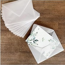 Nacario Beyaz Transparan Zarf, 13X18 cm 10 Adet