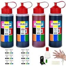 Nacario Perfection Bitmeyen Kartuş Canon Uyumlu Mürekkep Seti 4X500 Gr.