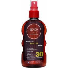 Nacario Beach Day Bronzlaştırıcı Koruyucu Güneş Yağı Spf 30 Sprey 150 Ml.