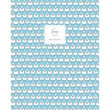 Nacario Sheep Notebook - Ruled Pages - 8X10 - Large: (Blue Edition) Fun Notebook 192 Ruled/lined Pages (8X10 Inches / 20.3X25.4 cm / Large Jotter)