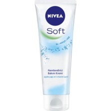 Nacario Nıvea Soft Vücut Kremi, Jojoba Yağı ve E Vitamini ile Nemlendirici, 75 ml
